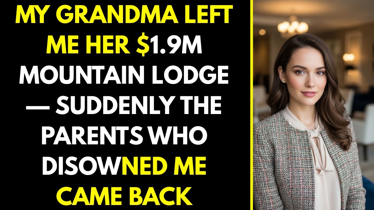 My Grandma Left Me Her $1 9M Mountain Lodge — Suddenly the Parents Who Disowned Me Came Back