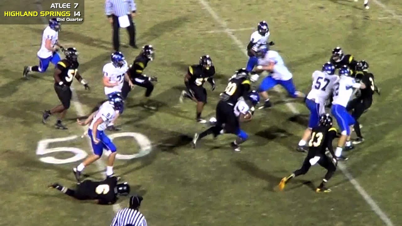 Atlee at Highland Springs - Football Highlights - 11/2/12