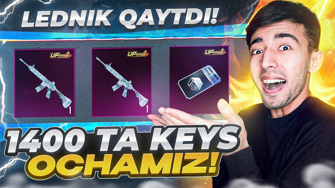M416 LEDNIK QAYTDI 😱 1400 TA KEYS LEDNIK OLDIM - PUBG MOBILE!!!