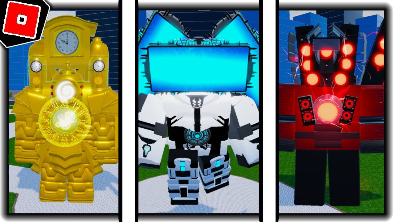 ALL THE TITANS SHOWCASE and ABILITIES in SUPER TOILET BRAWL - Roblox
