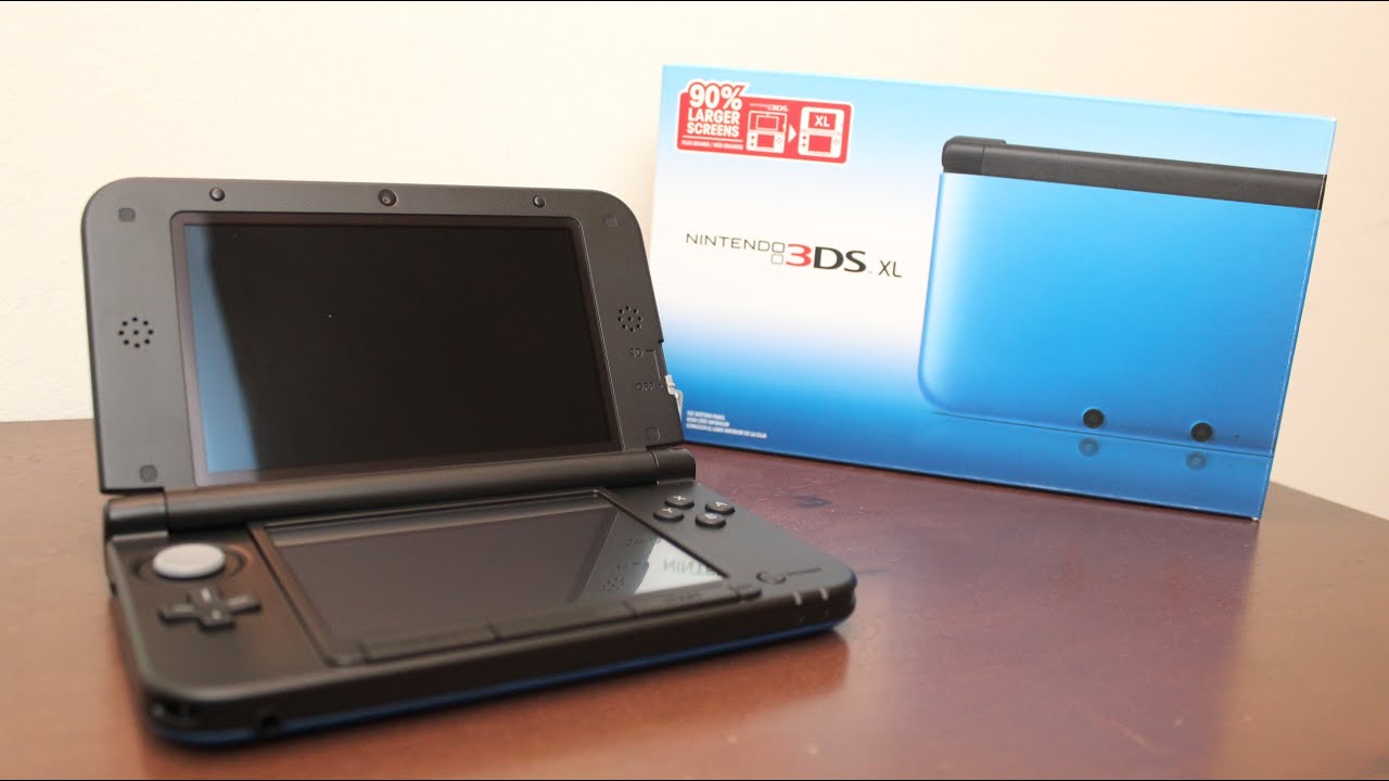 Blue Nintendo 3DS XL Unboxing