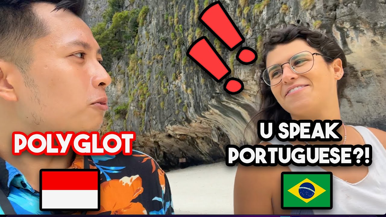 Indonesian Polyglot Shocked Brazilians by speaking Portuguese at the beach 🏖 🇧🇷