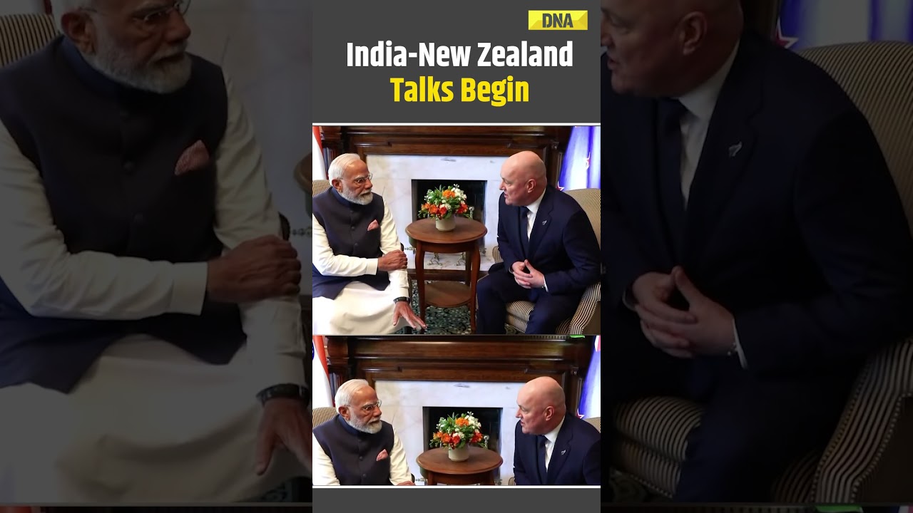 PM Modi News: PM Modi Meets New Zealand PM Christopher Luxon In Auckland During Official Visit