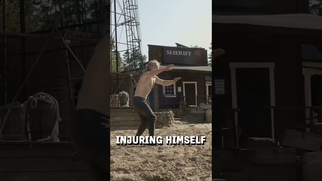 Stunt man is an expert at getting 'shot'! 😮👀  -  🎥 nyholmotto
