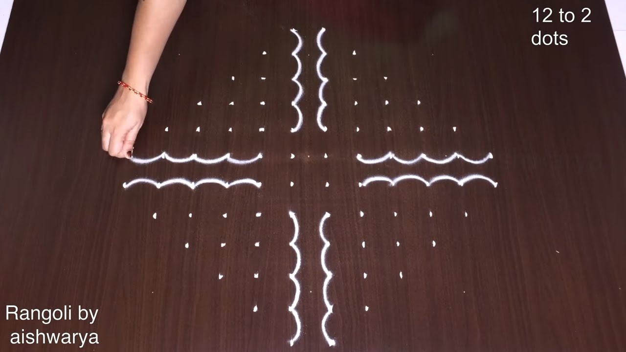 Butterfly Rangoli with 12x2 dots | Simple kolangal eppadi poduvathu | Latest muggulu designs