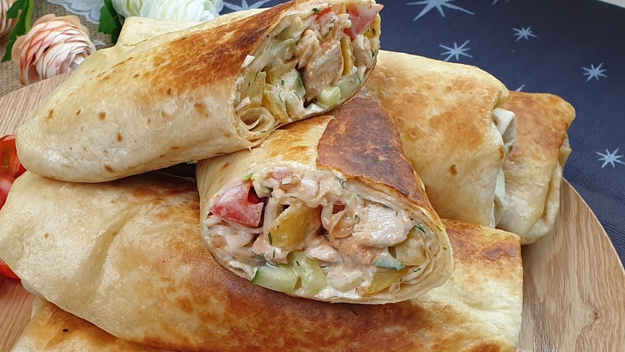 Uy sharoitida to'yimli mazali🌯lavash tayyorlash.ШАУРМА В ДОМАШНИХ  УСЛОВИЯХ СОЧНАЯ И ВКУСНАЯ ЛАВАШ