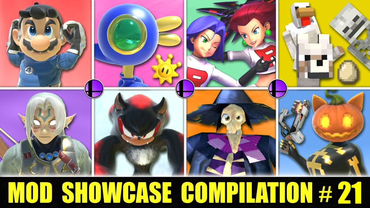 50+ Mods for SMASH BROS ULTIMATE! (Compilation #21)