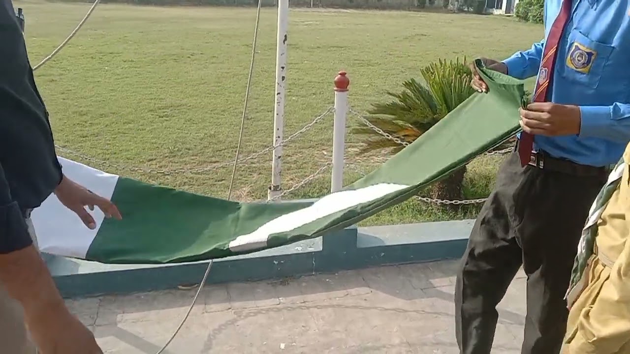 How to tie a National Flag and Flag hoisting mathod. (190422)