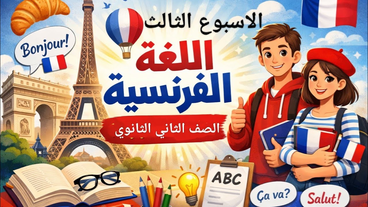 تقييم الفرنساوى الصف الثاني الثانوي الاسبوع الثالث 