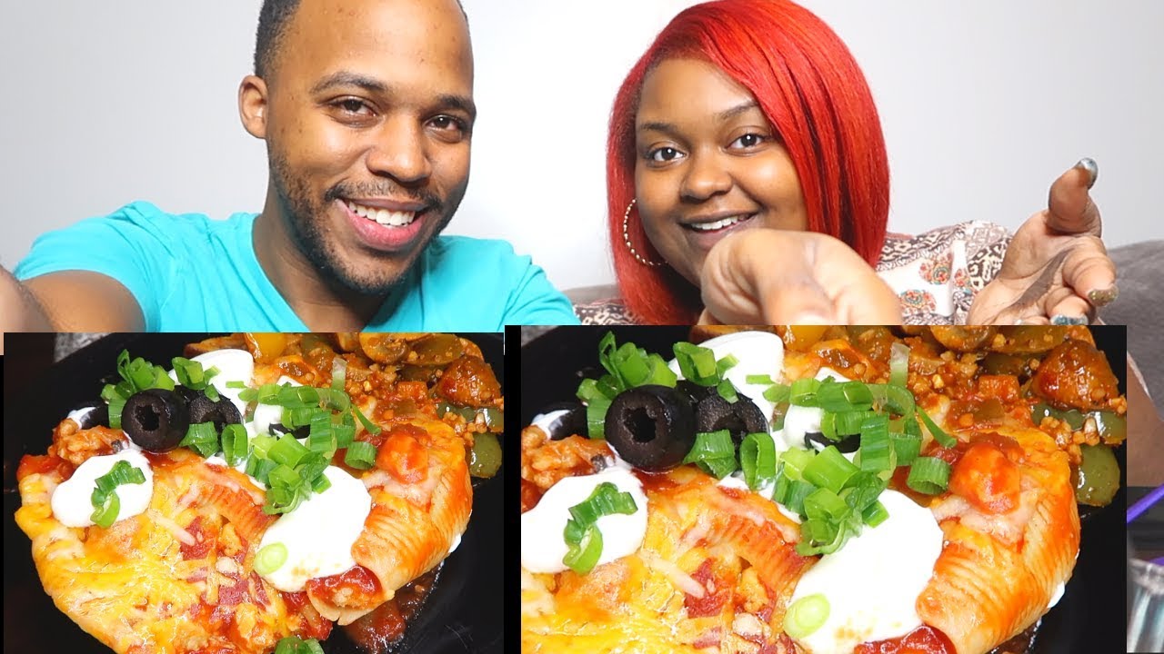 Домашние ракушки с начинкой из тако MUKBANG | FRITZ FAMILY ENTERTAINMENT