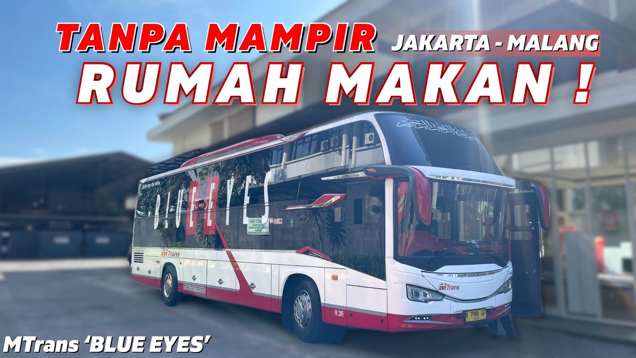 SERVIS MAKANNYA DI DALAM BUS 😁 Trip Jakarta - Malang bersama MTrans ‘Blue Eyes’