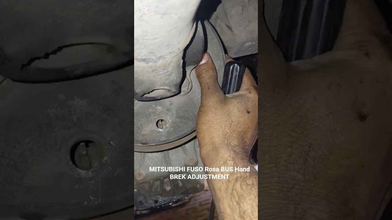 || HOW TO ADJUST || MITSUBISHI FUSO ROSA BUS|  🚌 | DIESEL ENGINE || MODEL 2014 || HAND || BREK ////
