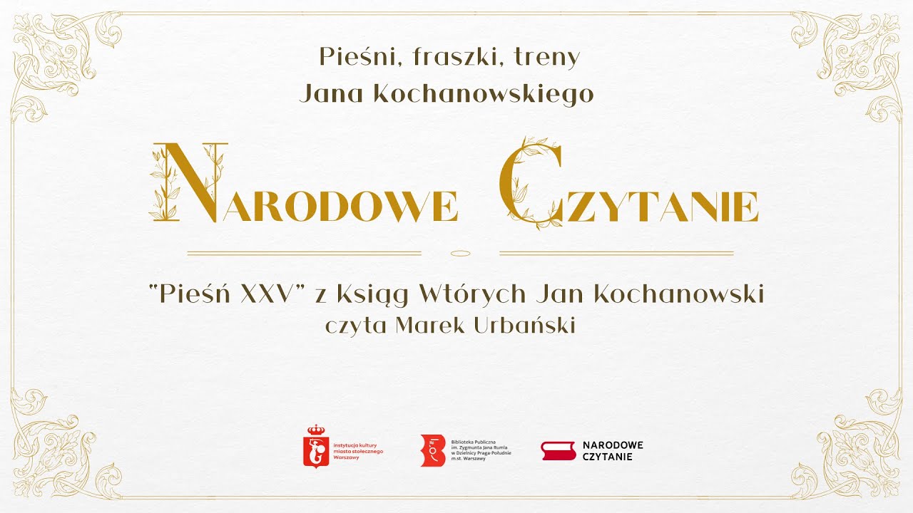 Narodowe czytanie 2025 - Marek Urbański czyta