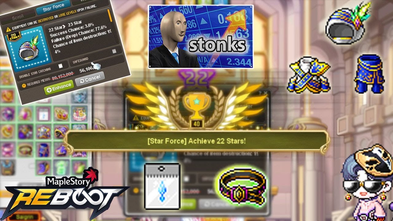22 Stars, Can't Stop, Won't Stop! : Shining Starforce - MapleStory Reboot