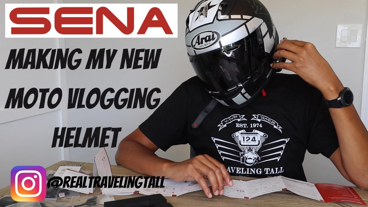 How I set up my Moto Vlogging Helmet. New Sena 50S Install on my Arai Corsair X.