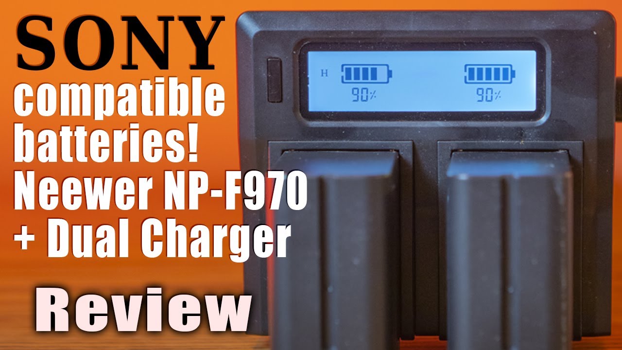 Awesome Sony compatible batteries! Neewer NP-F 970 with Dual Charger review. + NP-F types