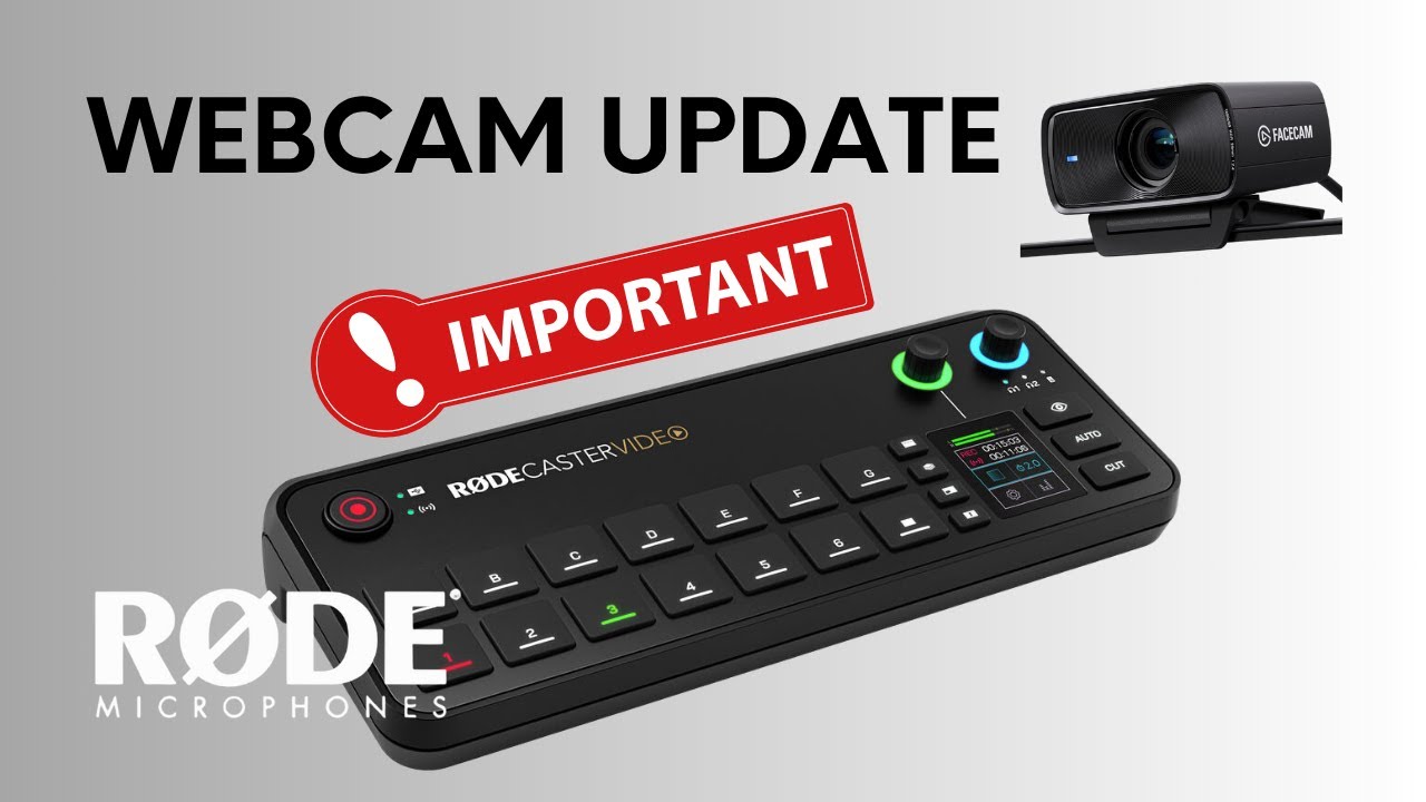 UPDATE! Add Webcams To RODECaster Video - How To Avoid Framerate Issues