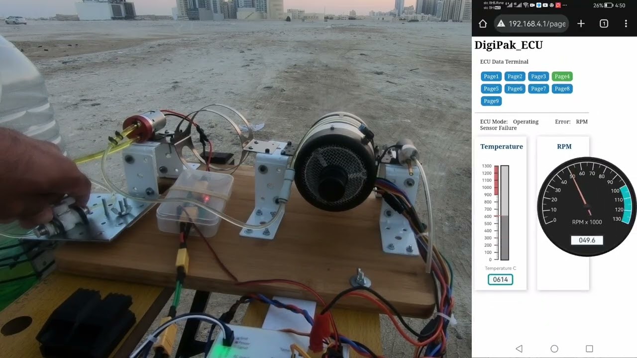 DigiPak Universal ECU V2 and EnJet E80 Engine Run