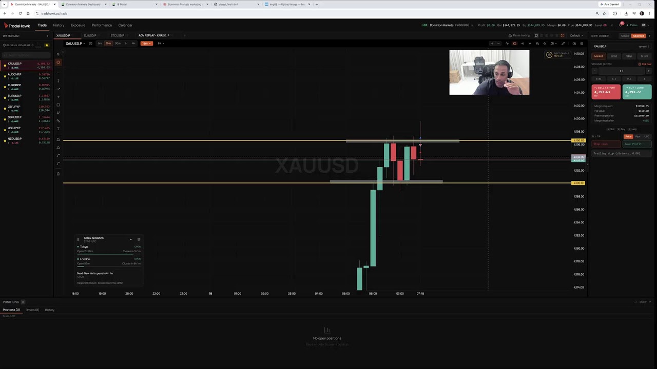 LIVE Forex London Open 18th September 2026