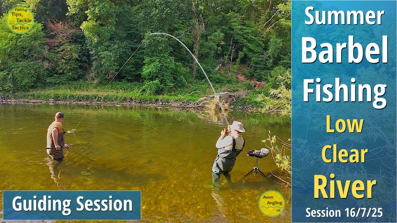 BARBEL FISHING - Can We Get Richard His First Barbel? - River Wye - Avon Angling Guiding - 16/7/25