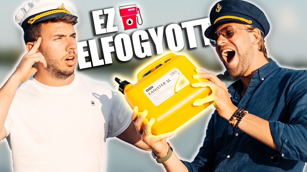 KIFOGYOTT a BENZINÜNK a Duna Közepén! ( Rebeka, Barni )