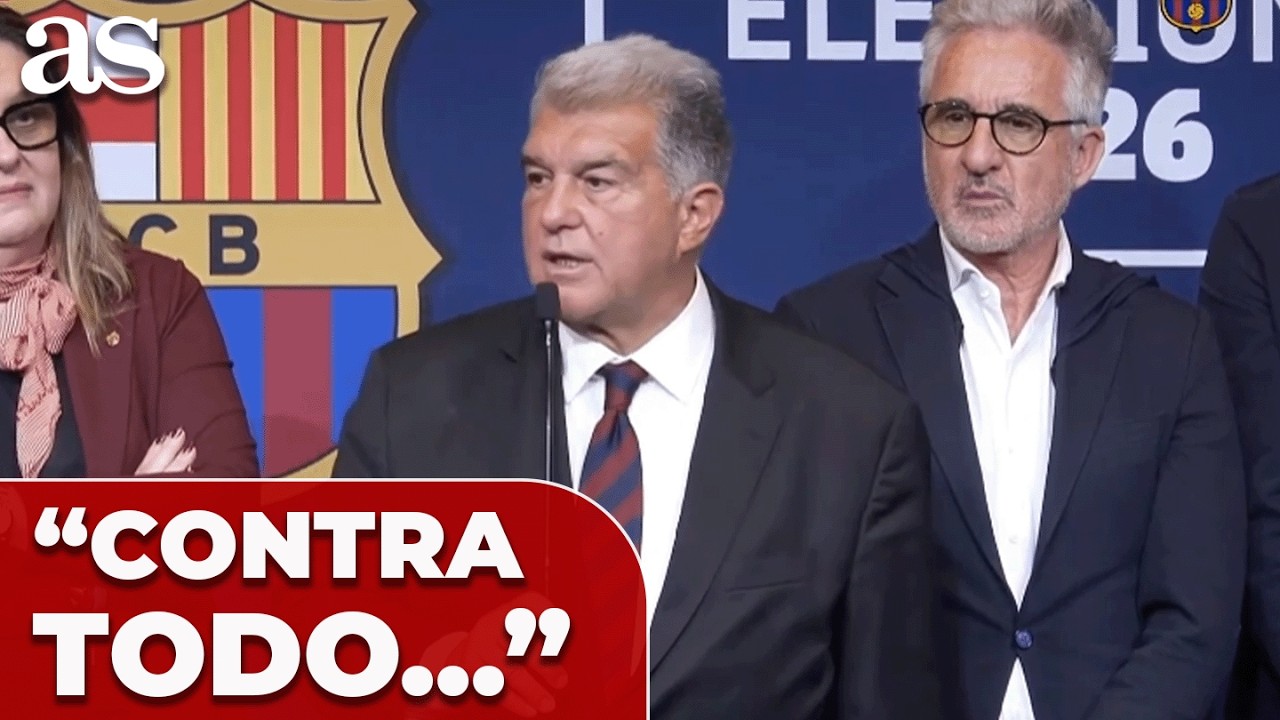 La PENÚLTIMA FRASE de LAPORTA en su DISCURSO GANADOR que es un aviso a navegantes