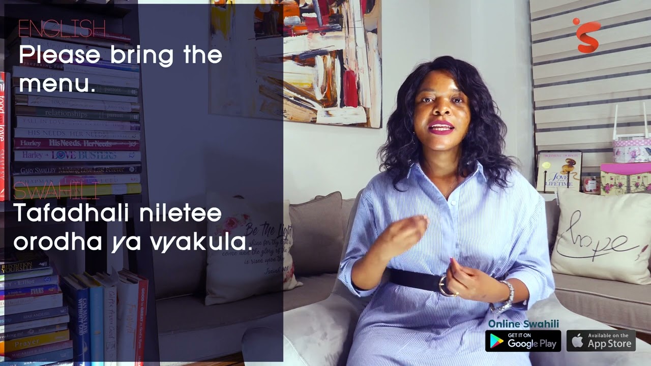 Master Restaurant Vocabulary in Swahili - Part 01