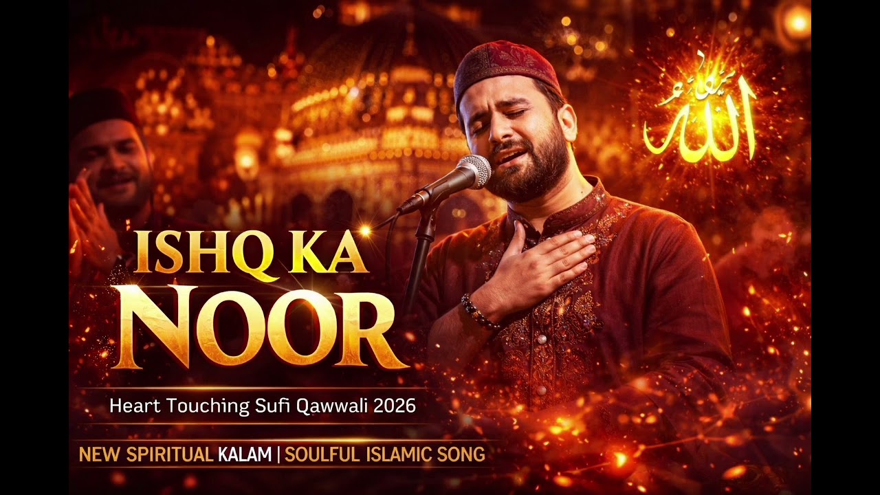 Ishq Ka Noor ✨ Heart Touching Sufi Qawwali 2026 | New Spiritual Kalam | Soulful Islamic Song