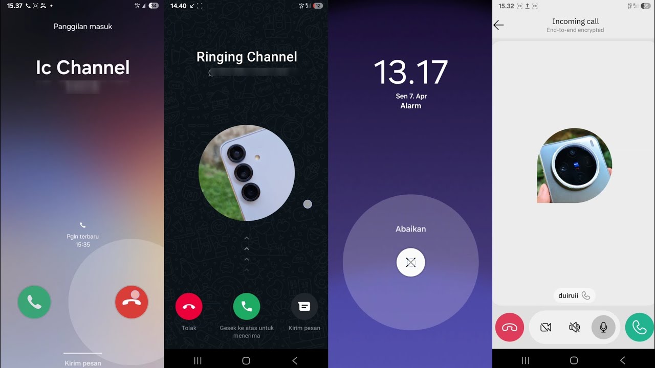 Whats'app +alarm+teleguard+default call,in samsunh s25 reguler (screen video)