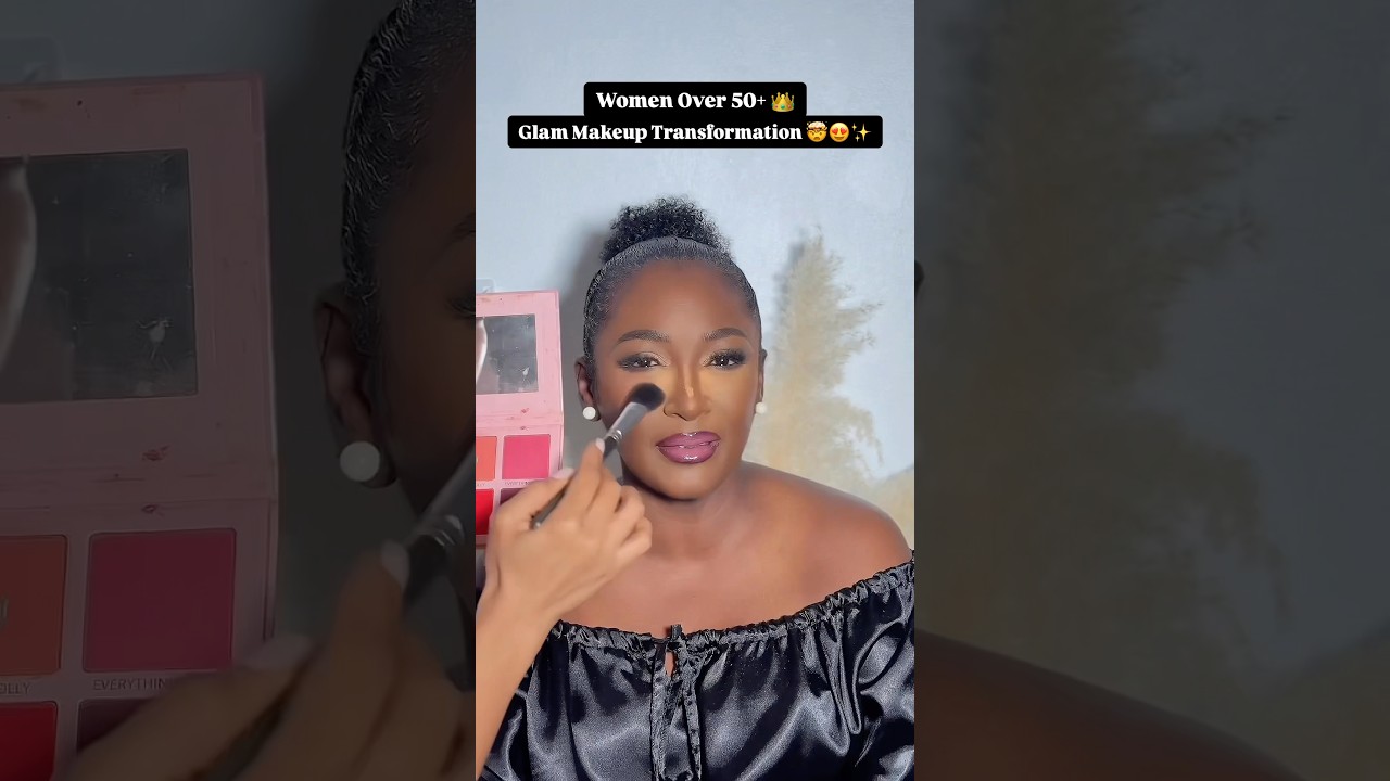 WOMEN OVER 50+ MATURE MAKEUP TUTORIAL😍✨ join my makeup masterclass to learn more‼️