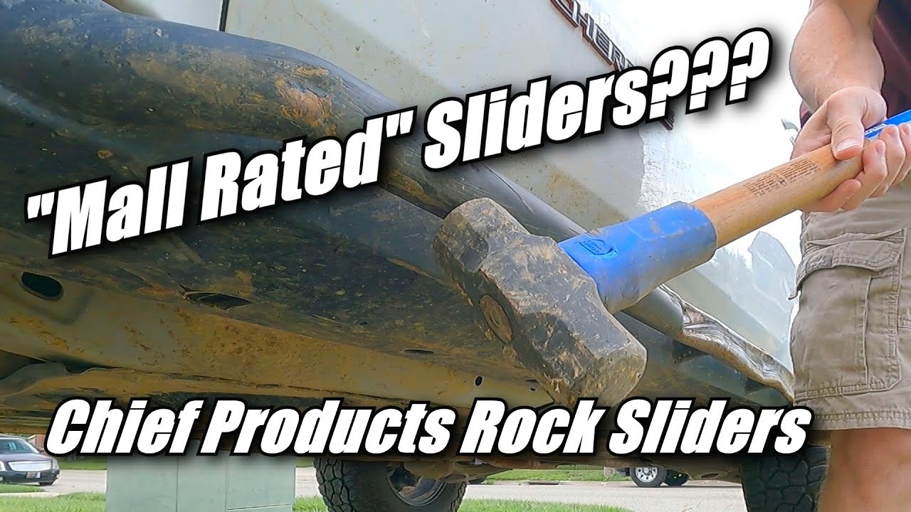 Mall Rated Chief Slider Review, vs Rocky Road Rock Sliders, Jeep Grand Cherokee, WK2, Offroad