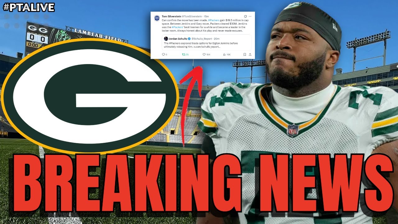 🔴 BREAKING: Green Bay Packers CUT Elgton Jenkins! Is a MASSIVE Signing Coming?!
