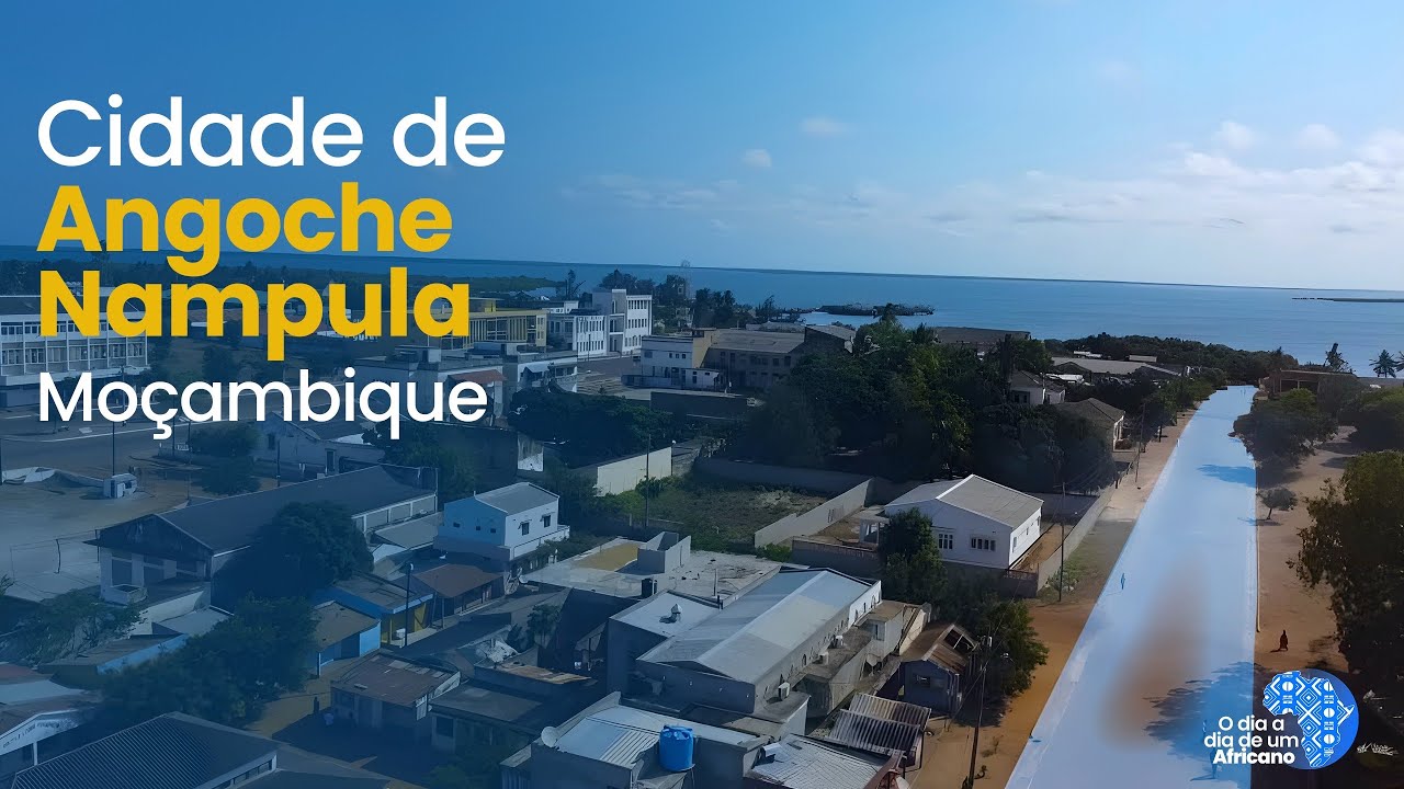 Cidade de Angoche, Nampula- Moçambique, imagens aéreas feito com drone