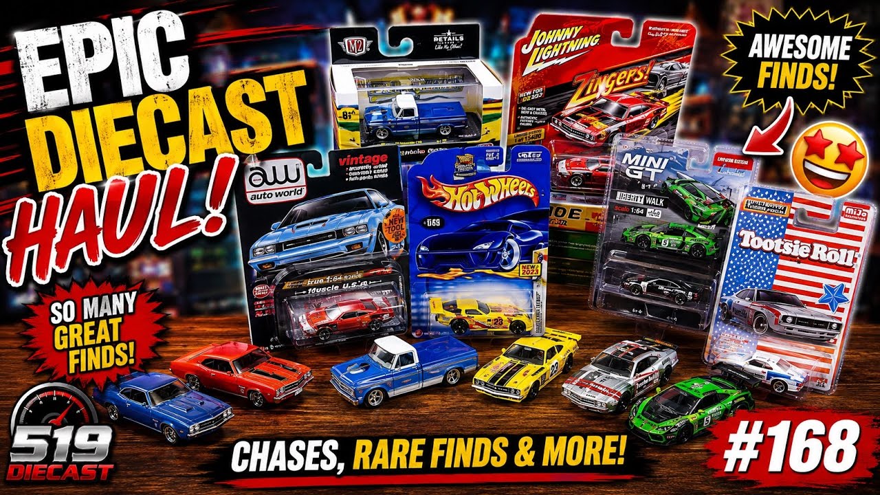 Выходной набор литых фигурок №168 Hot Wheels, Mini GT, Matchbox, Auto World, Johnny Lightning, M2
