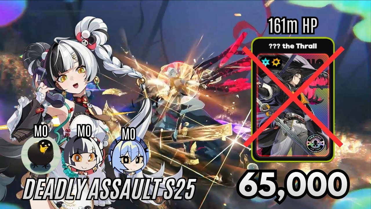 Badass Boss!? M0W1 Yixuan 65K The Thrall Kill (161m HP) | Deadly Assault S25 | Zenless Zone Zero 2.4