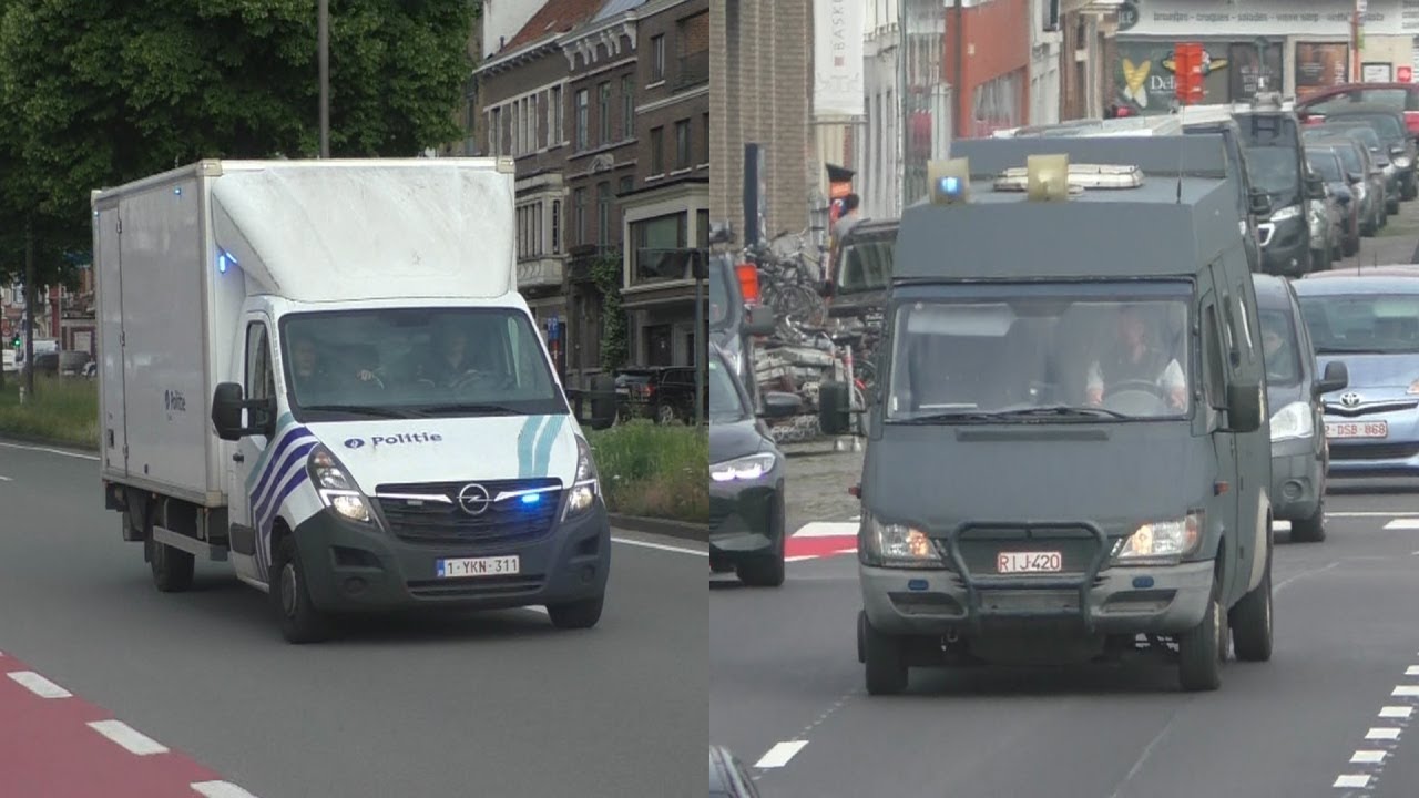 [Palestine] politie Gent met spoed richting betoging aan de Gentse ring