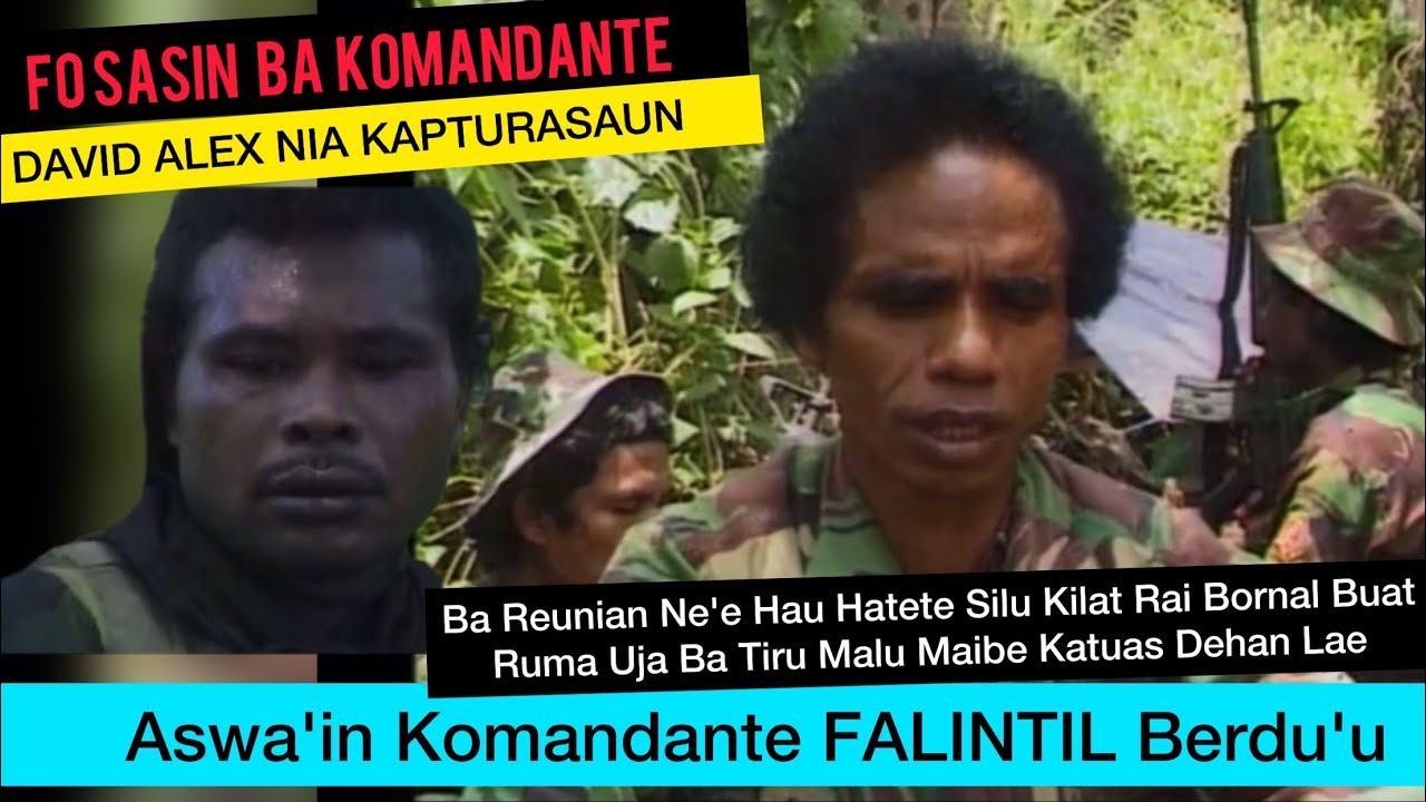 Aswa'in FALINTIL Komandante Berdu'u Fo Sasin Ba Komandante David Alex Nia Kapturasaun Iha Kaibada