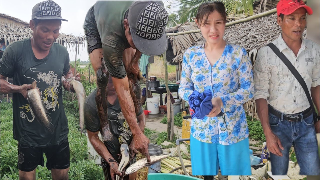 Bất ngờ leo dừa độc câu thần chú cá lóc nằm em ru/Vietnamese