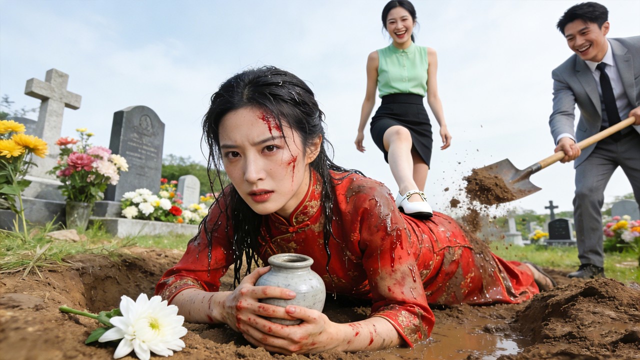 Buried alive by adopted daughter on wedding day! Reborn from hell, family knelt repenting!