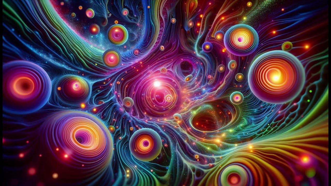 Colorful Psychedelic Fractal Wallpaper ( No Sound )