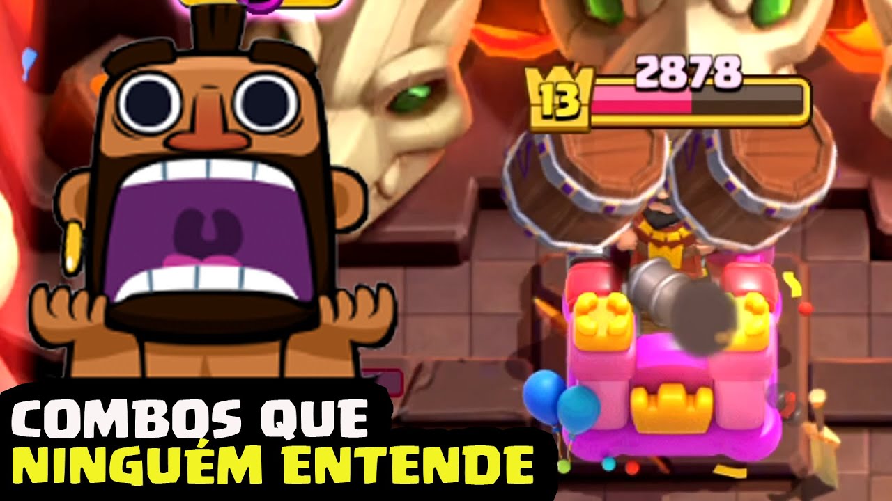 COMBOS QUE NINGUÉM ENTENDE NADA NO CLASH ROYALE