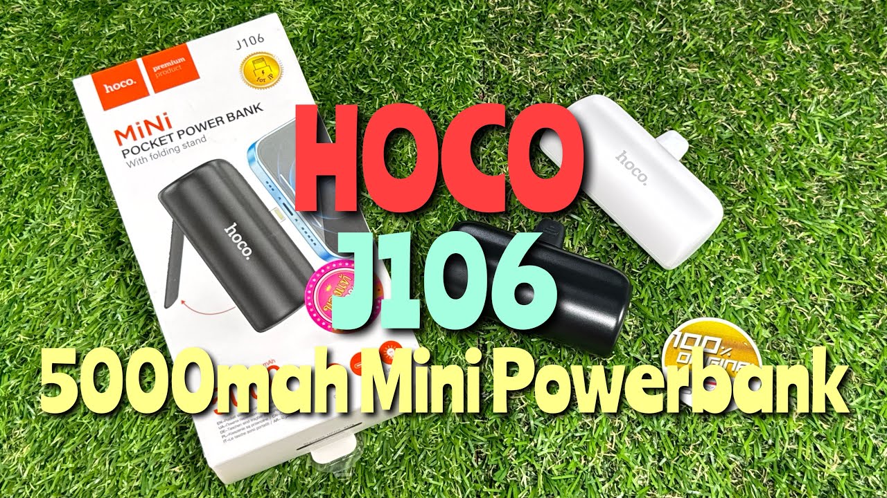 Hoco J106 5000mah TC,iP Mini Powerbank (แบตสำรองขนาดเล็ก 5000mah) #hoco #ozzysevenshop