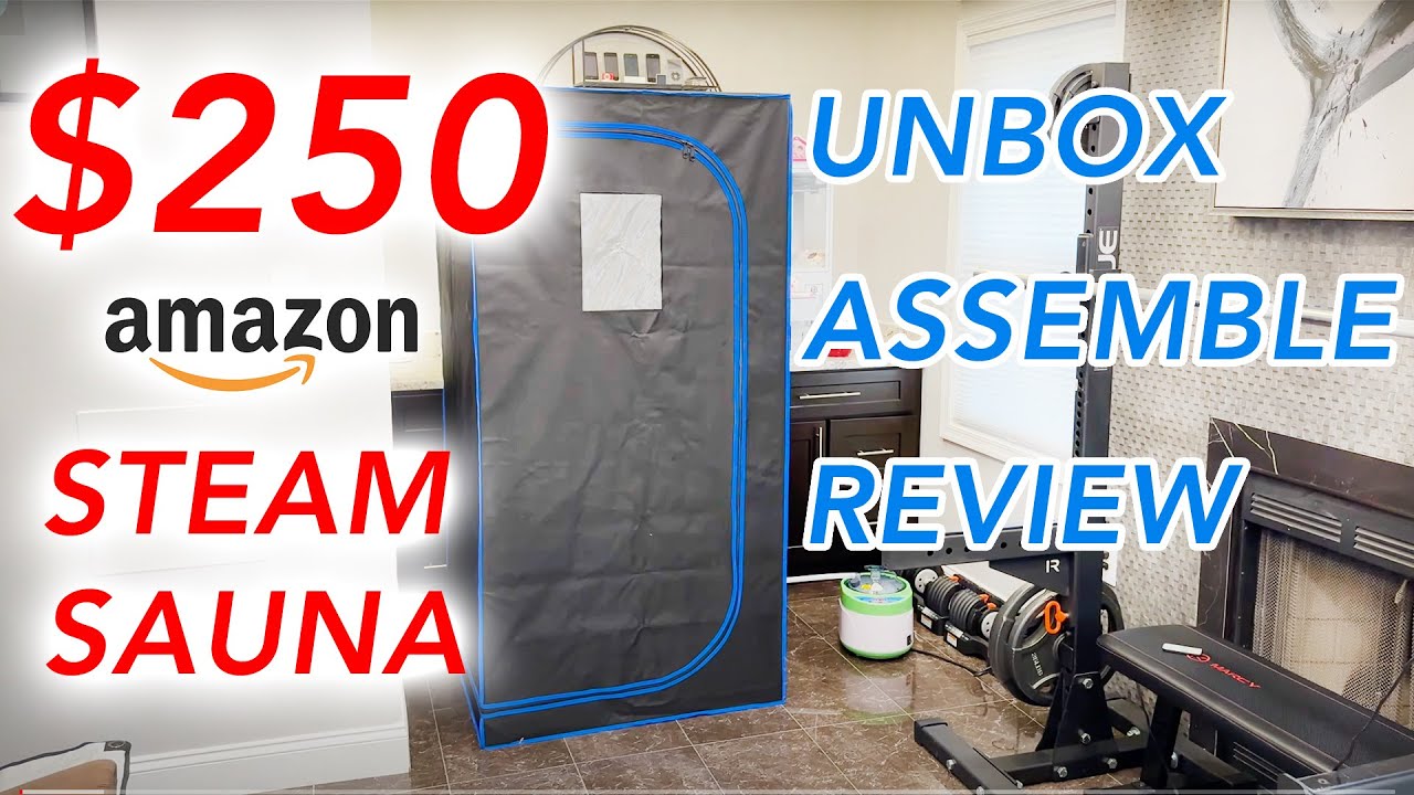 SereneLife Portable Steam Sauna Room Unboxing, Assembly, Review (DIY Amazon DIY Steam Room)