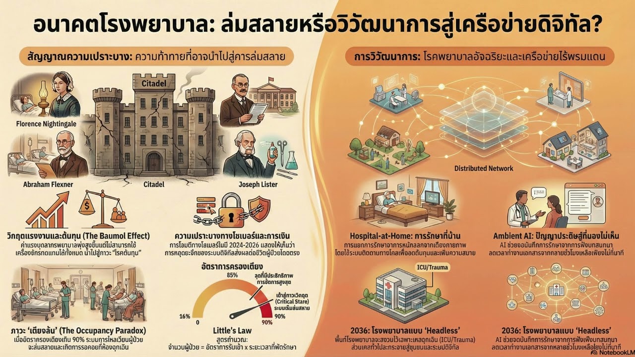 โรงพยาบาลจะล่มสลายหรือแค่วิวัฒนาการ? หายนะเชิงระบบ หรือการเกิดใหม่ในยุค AI | The Debate
