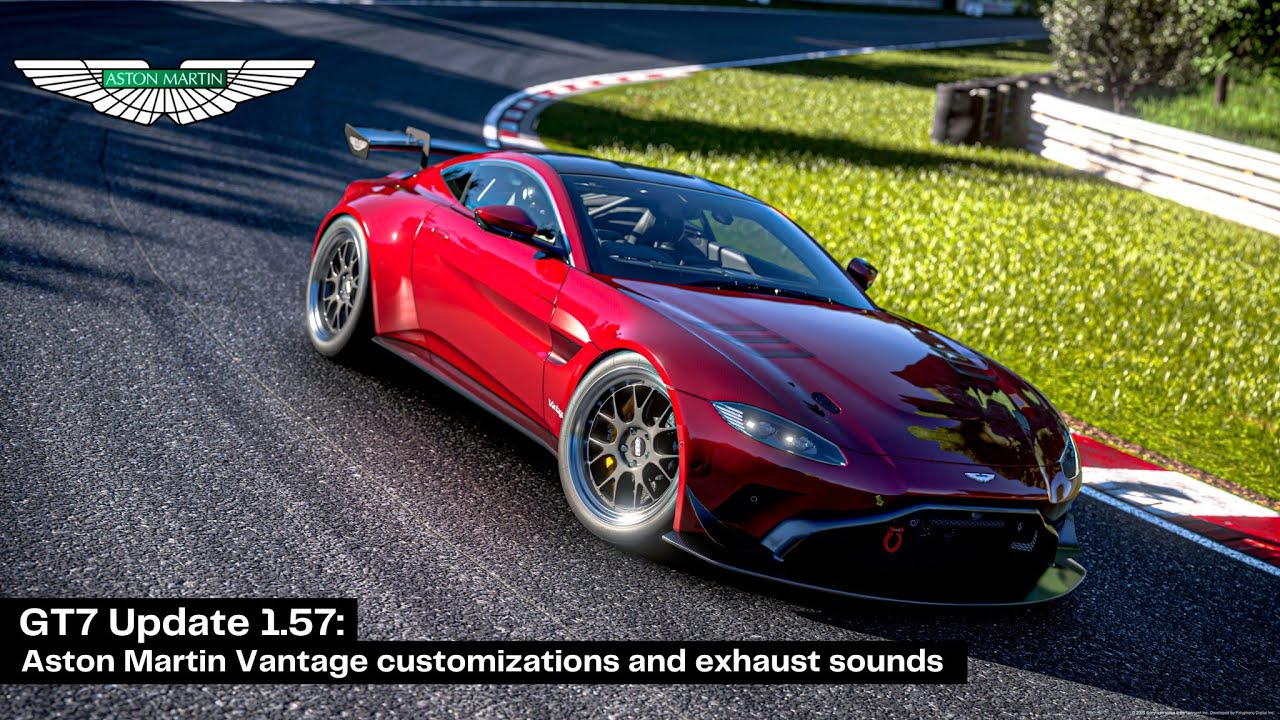 GT7 Update 1.57: Aston Martin Vantage customizations and exhaust sounds