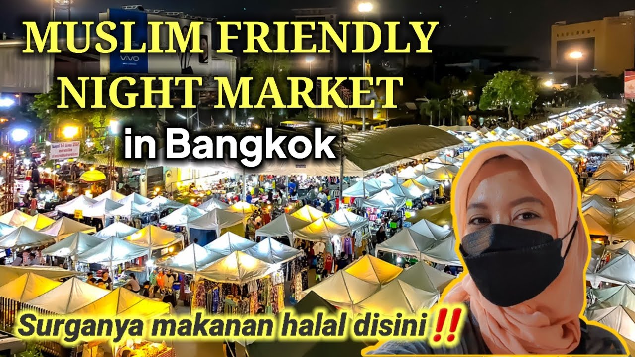 MUST GO‼️ MUSLIM FRIENDLY MARKET in BANGKOK 🇹🇭 | HALAL STREETFOOD PARADISE 😍 Ramkhamhaeng University