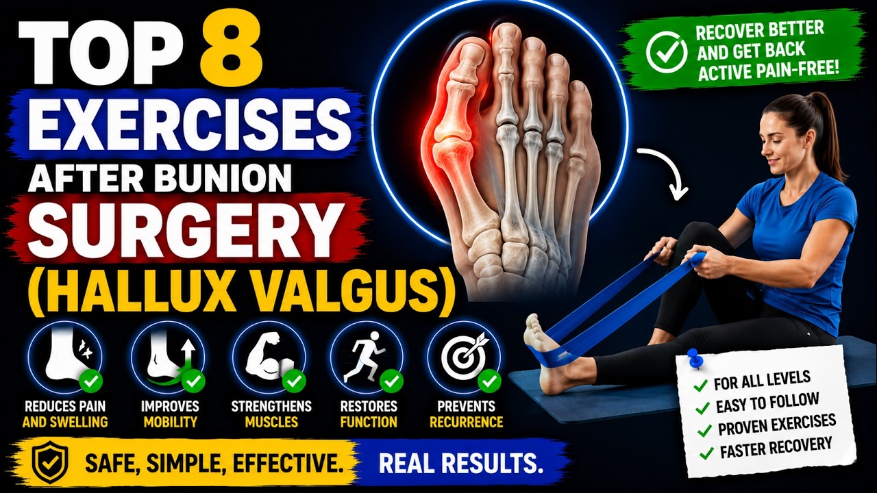 #31 Which Exercises Help After Bunion Surgery? Top 8 Hallux Valgus Rehab Exercises Explained.