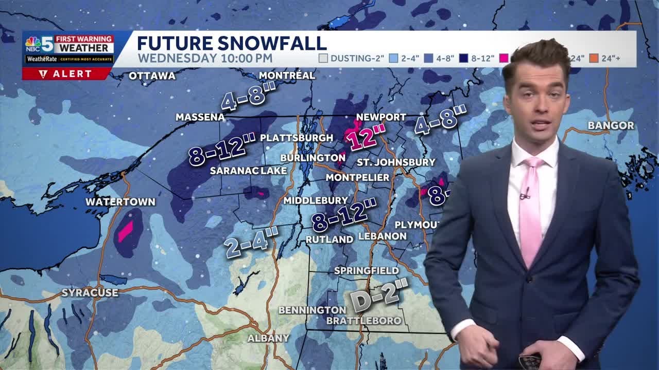 Clipper system to bring more snow, tough travel Tuesday in Vermont, New York