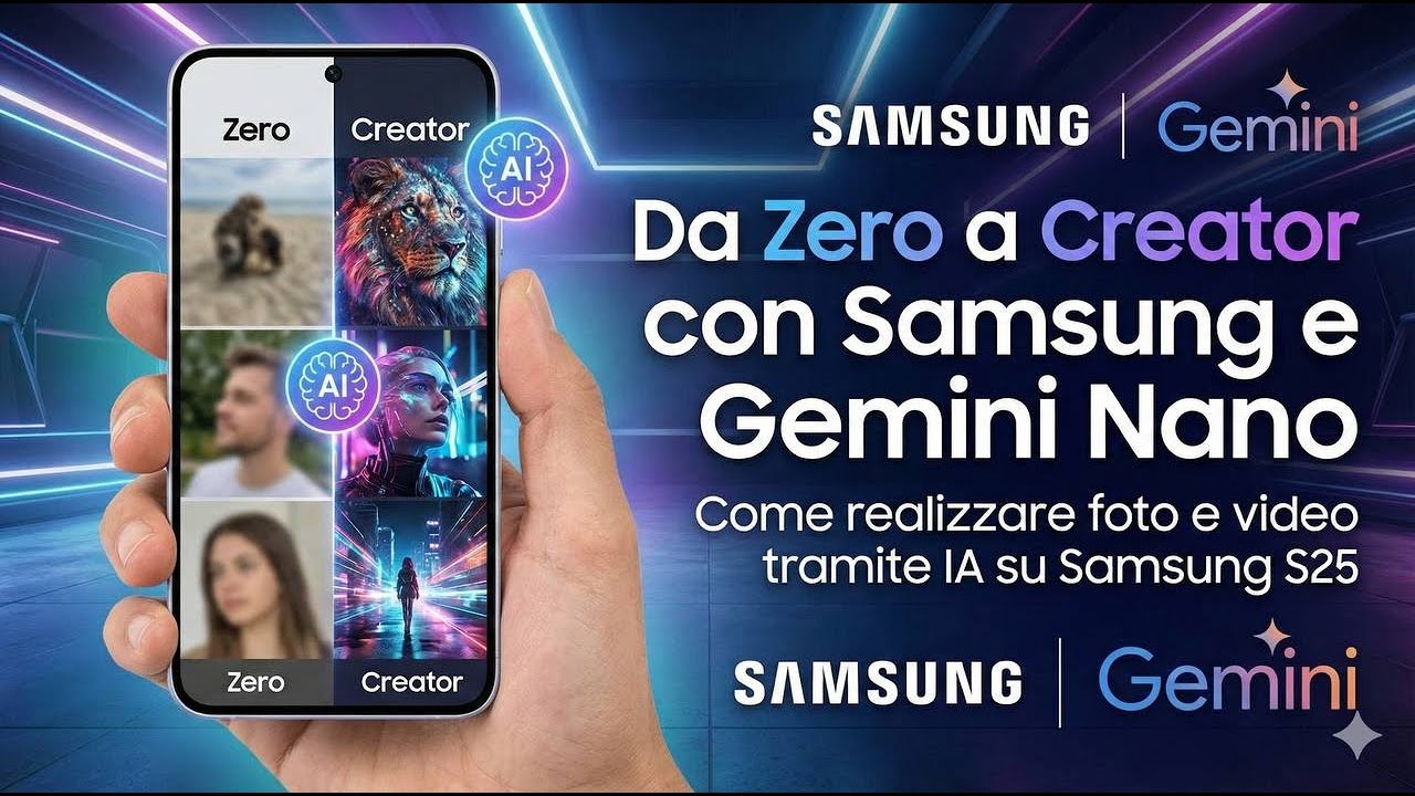Da 0 a CREATOR con Samsung e Gemini Nano Banana!
