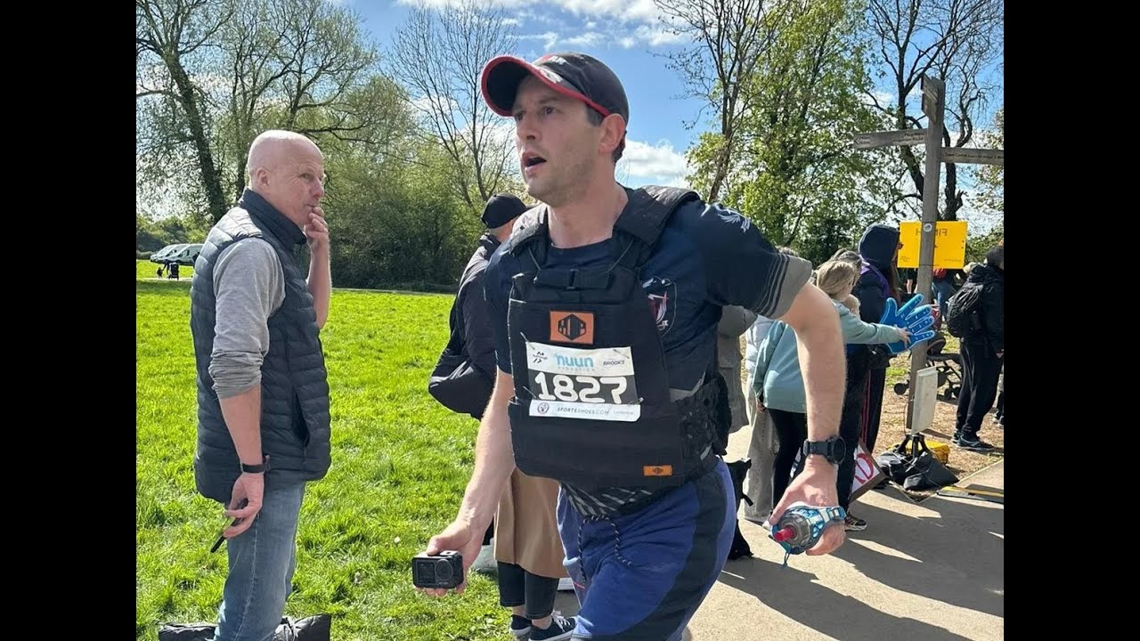 Shakespeare Half Marathon 2024: wearing a 10kg Yomp tactical weight vest  #running #resilience #run